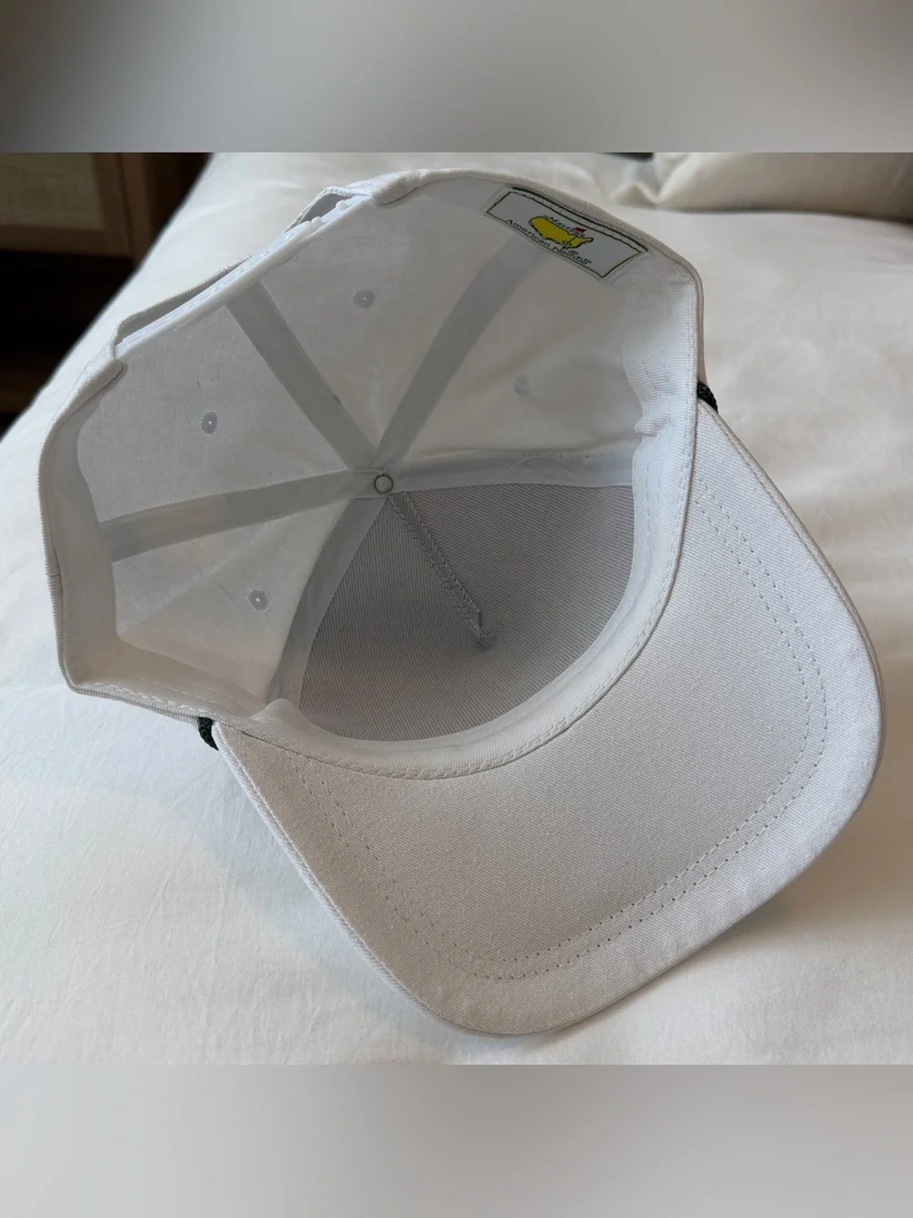 2026 Masters Tournament White Vintage Logo Embroidered Rope Hat Augusta